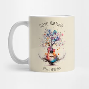 Acoustic Guitar Tree of Life |Gift for Guitar Player | Nature Guitarist | Motivational quotes Mug